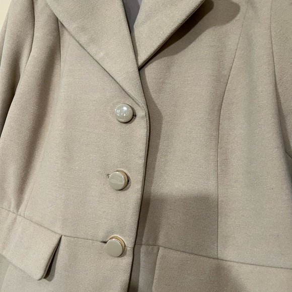 Susan Graver Faux Wool Coat Fully Lined - Picture 5 of 11